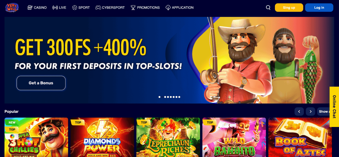 Very Well non UK Casino